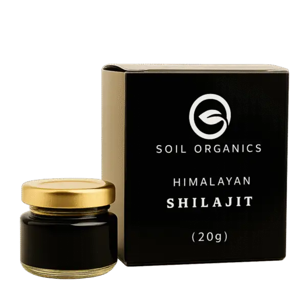 Himalayan Shilajit – Pure Resin Extract | Natural Energy & Vitality Booster | Soil Organics